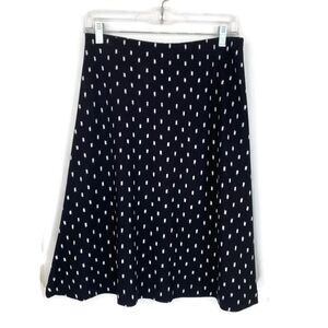 Ann Taylor Factory A Line Skirt Black/White Sz 2